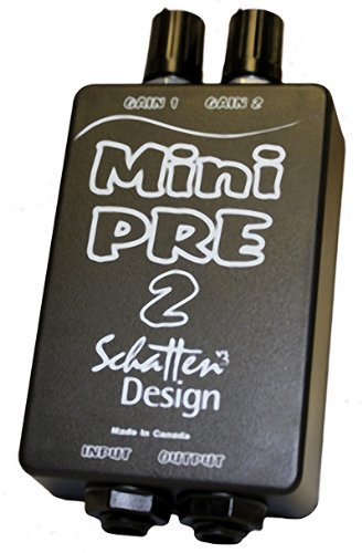 Schatten Mini Pre 2 Dual Channel Belt Clip Guitar/Instrument Preamp For Mic/Pickup