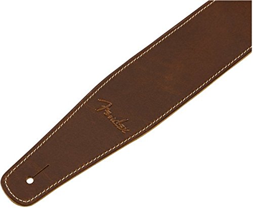 Fender Broken In Leather Guitar Strap, 2.5In, Tan