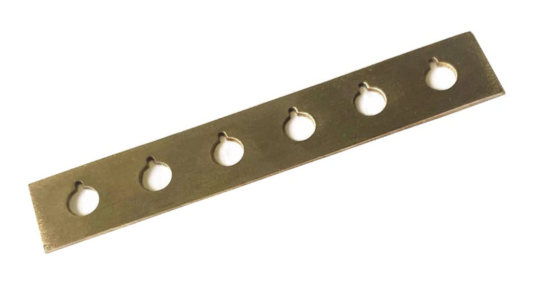Jiayouy Acoustic Guitar Bridge Pin Hole Slot Repair Plate Hardware Guitar Replace Parts Aluminum Alloy (Standard Type)