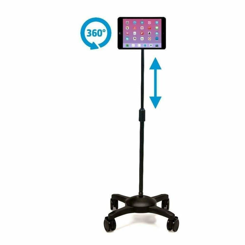 Peripheral Logix Universal Tablet Mobile Floor Stand For 12.1 Ipad Pro And Most 7 12.1 Tablets Wi