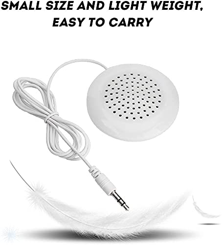 Kujobuy Pillow Speaker 3.5Mm Mini Pillow Speaker Under Pillow Speaker For Ipod Mp3 Phone Portable Cd Podcast Radio Talk Sleep Or