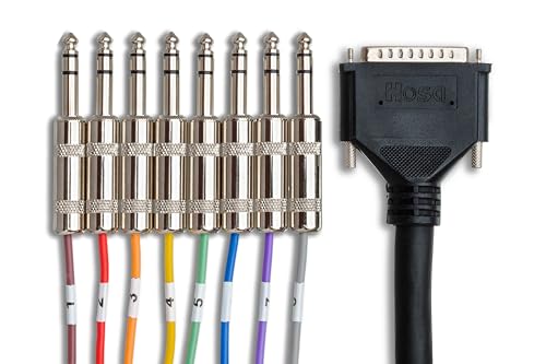 Hosa Dtp803 Balanced Snake Db25 To 1/4 Trs - (9.75 Feet) (Black)