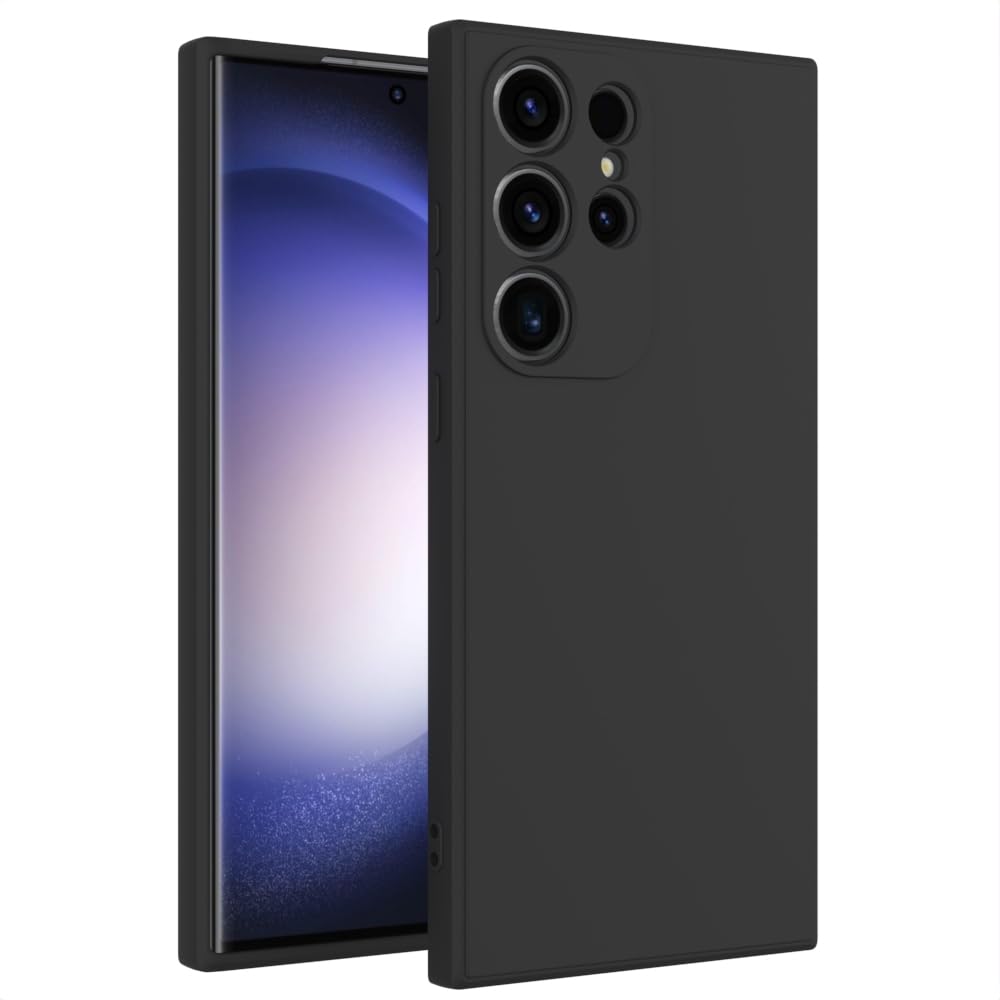 Wogroo For Samsung Galaxy S23 Ultra Case Black, Scratch Resistant With Soft Touch, Slim Thin Phone Cover For Samsung Galaxy S23