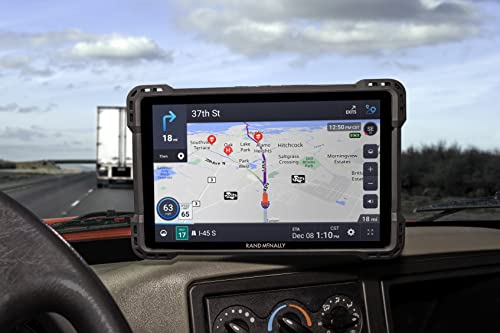 Rand Mcnally Tnd 1050 10 Inch Gps Truck Navigator, Easy To Read Display, Custom Truck Routing, Rand Navigation, And Removable Gu