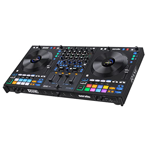 Rane Four Advanced 4 Channel Stems Dj Controller   8.5' Jog Wheels With Displays, Dj Mixer With Internal Fx, Serato Dj Pro & Pitch �N Time Dj Included