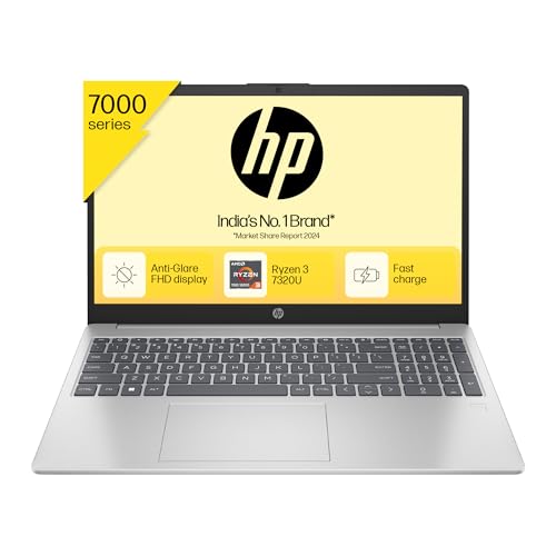 Hp 15, Amd Ryzen 3 7320U Laptop (8Gb Lpddr5, 512Gb Ssd) AntiGlare, MicroEdge, 15.6Inch/39.6Cm,Fhd, Win 11, Silver, 1.59Kg, Amd Ra