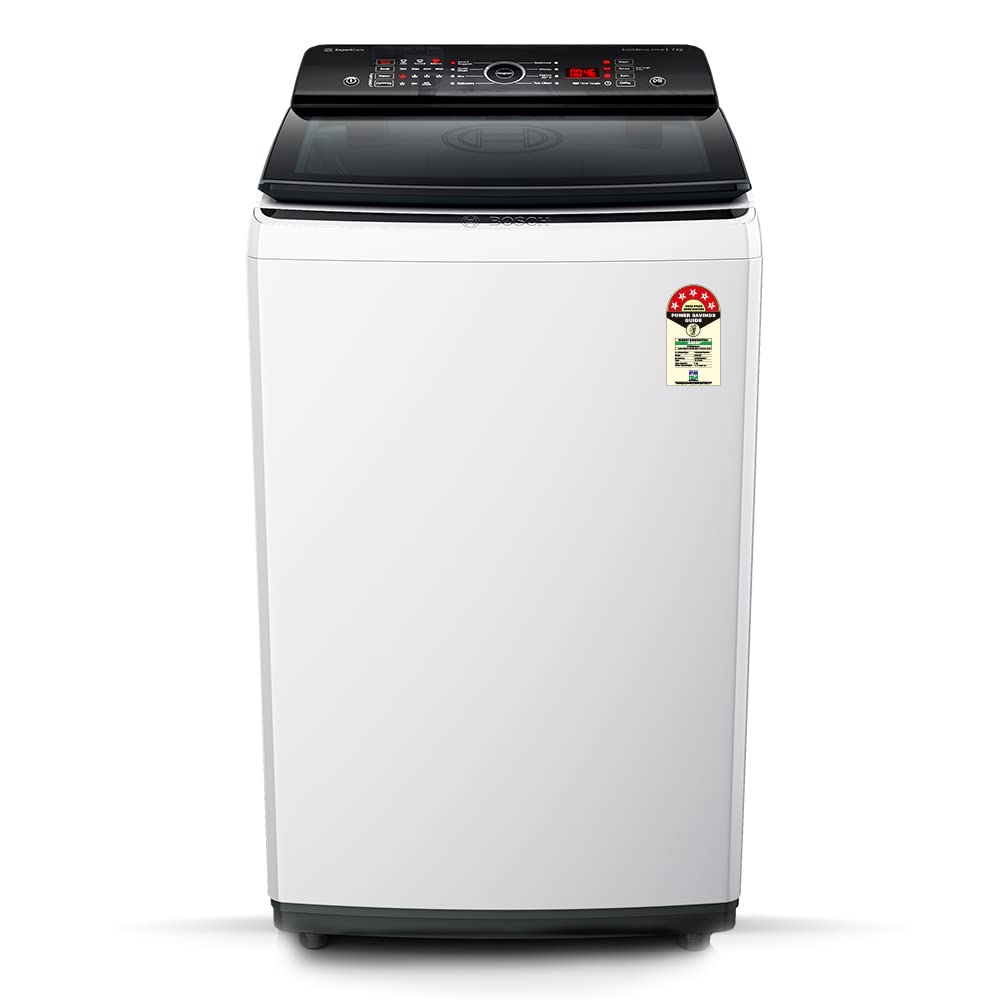 Bosch 7 Kg 5 Star FullyAutomatic Top Loading Washing Machine (Woe701W0I, White, Expert Care)