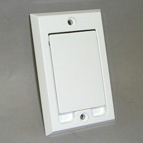6 Pack Of Hayden Central Vacuum Wall Inlets   White Square Door 1700 01 Vac Hose Outlet
