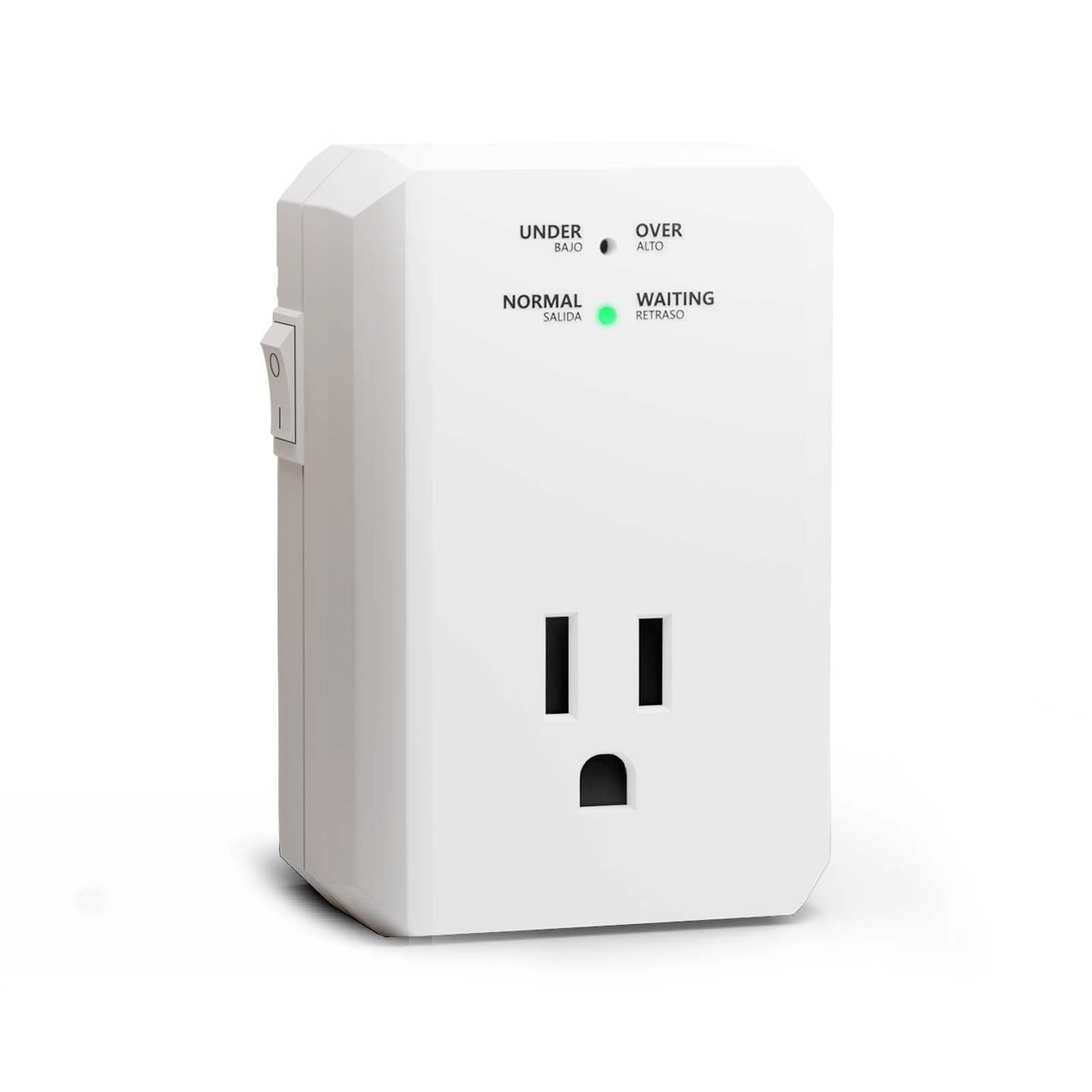 Bseed Single Outlet Surge Protector, Small Surge Protector Wall Tap With Ground Protected Light Indicators For Refrigerators, Pc