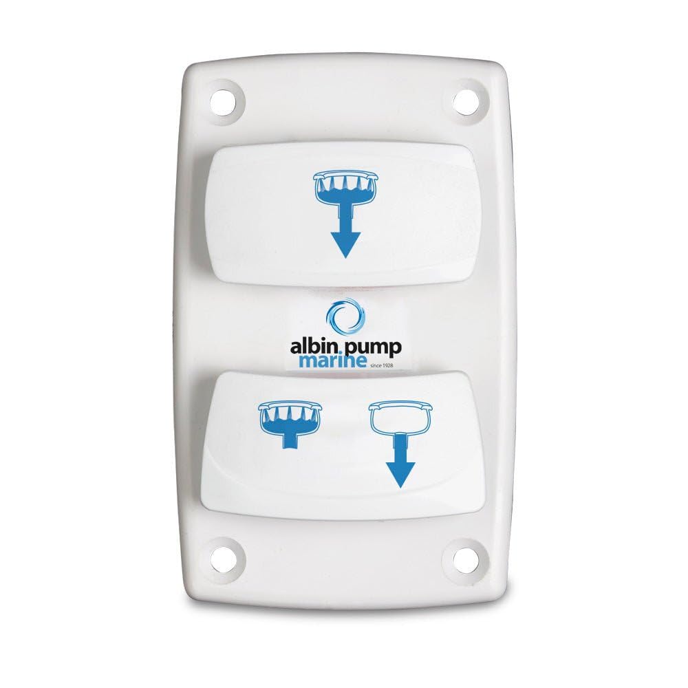 Albin Group Marine Control Silent Electric Toilet Rocker Switch,WBAUVB08BMSHBP5