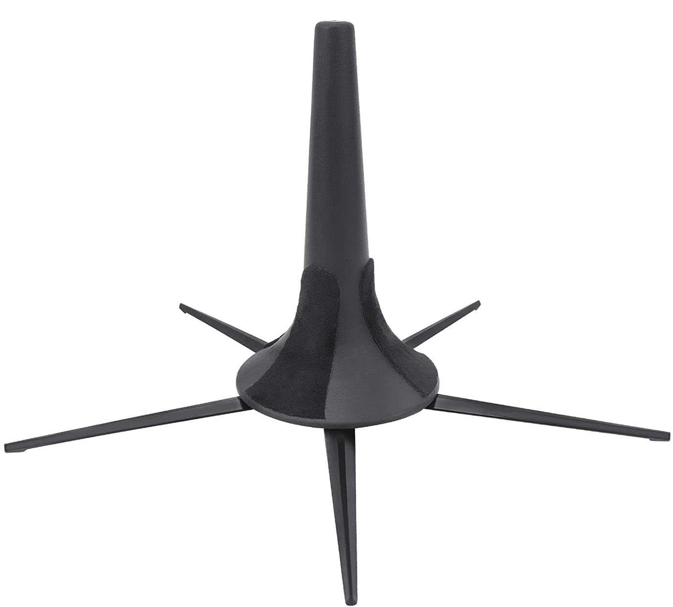 Jiayouy Portable Trumpet Stand Holder Metal 5 Leg Holder Stand Foldable Wind Instrument Accessory Black