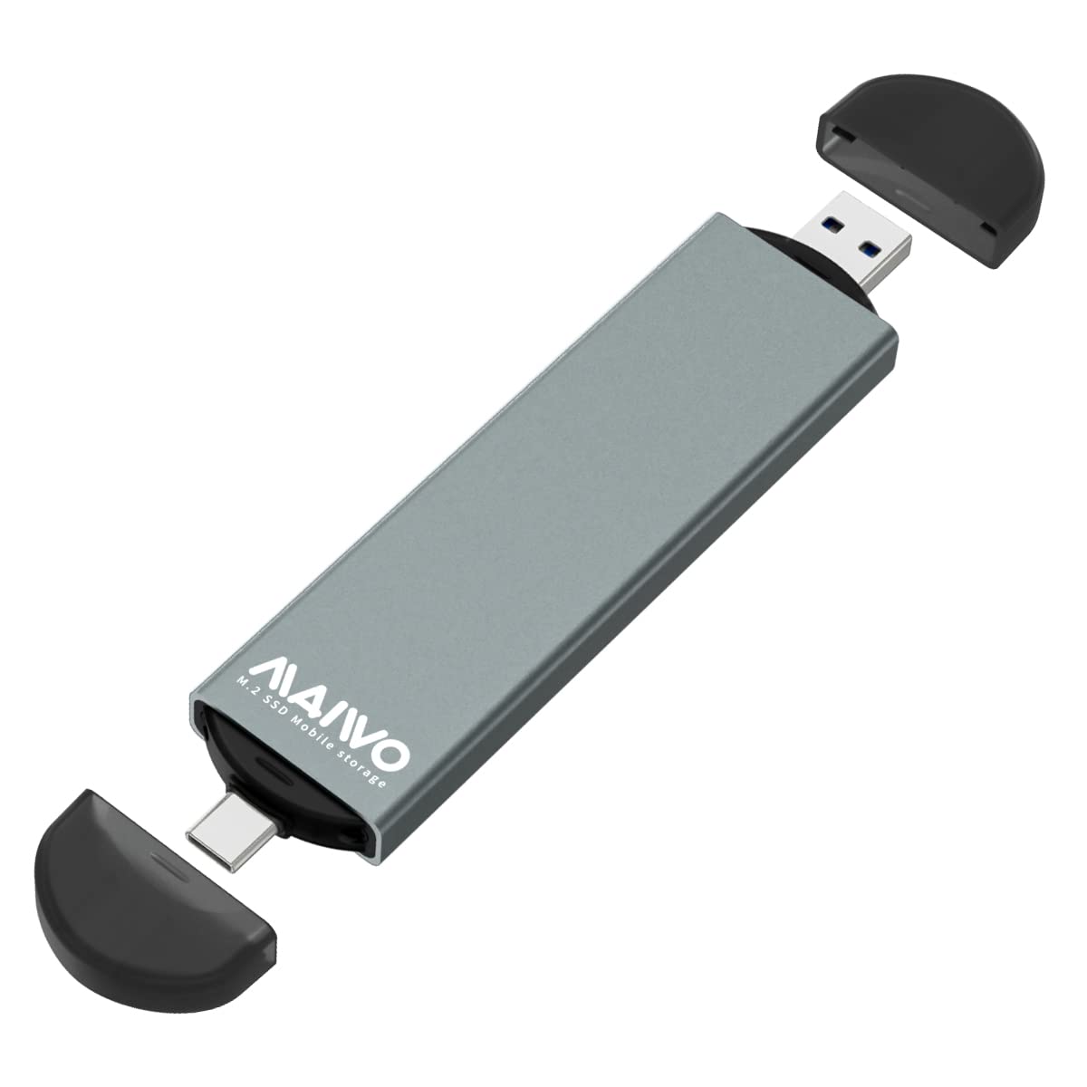 Maiwo M.2 Ssd Enclosure For Nvme&Sata, Usb A To Usb C M.2 Ssd Enclosure For M Or B+M Keys And Size 2230/2242 /2260/2280 Ssds, Max 10Gbps,Support 4Tb Storage Expansion, Aluminum Alloy