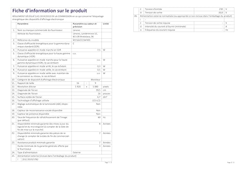 Lenovo M15 15.6In Fhd Wled 700:1250Cd Usb 1920X1080 T/L, W126087394 (700:1250Cd Usb 1920X1080 T/L Thinkvision M15, 39.6 Cm (15.6