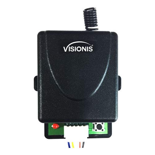 Visionis Fpc 5228 2 Mini 315Mhz Wireless Fixed Code Remote With One Channel Rf Receiver And Power Supply Kit