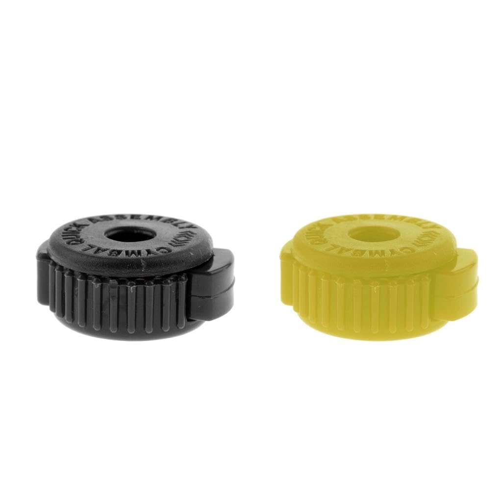 Merishopp 3Pcs Abs Drum Set Cymbal Quick Assembly Mate Replacement Accessories Yellow