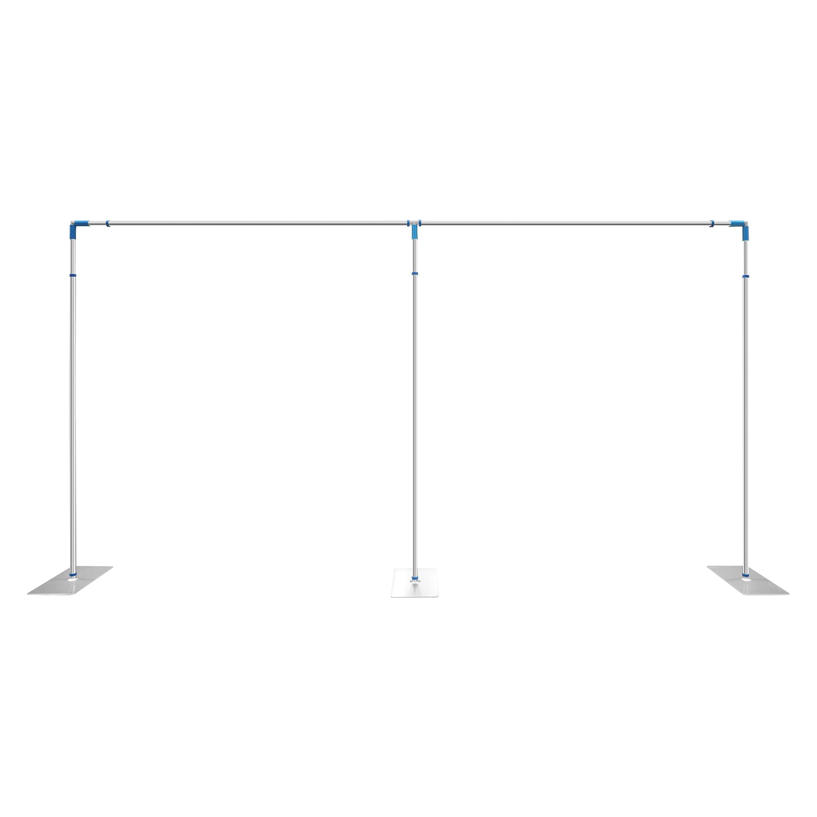 Wupyi Professional Backdrop Stand Pipe Kit,10Ft X 20Ft Heavy Duty Background Support System Curtain Frame Telescopic With Steel