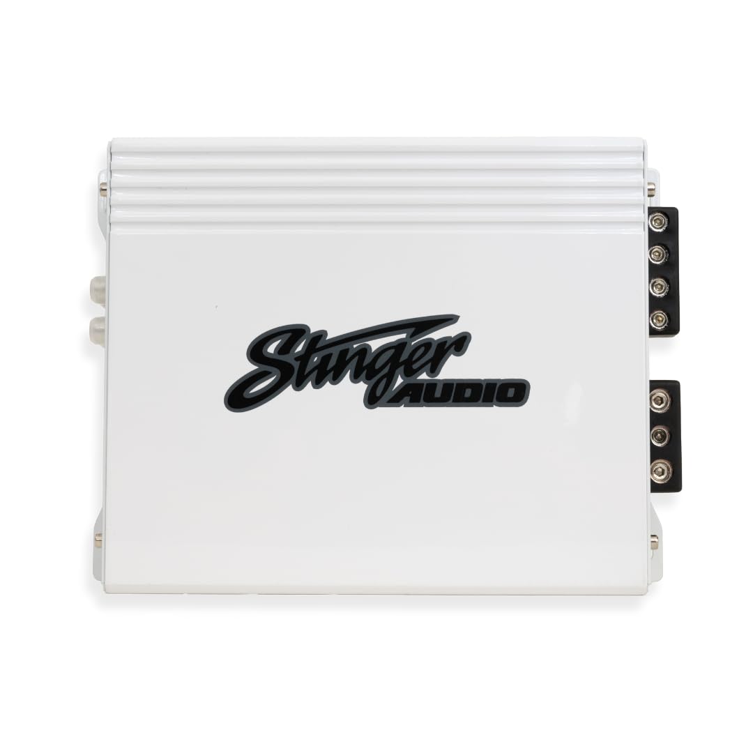 Stinger Audio Mt-1000.1M 1000 Watt Rms 1-Channel Monoblock Marine Audio Subwoofer Amplifier, Class D, Water-Resistant, Mosfet, R