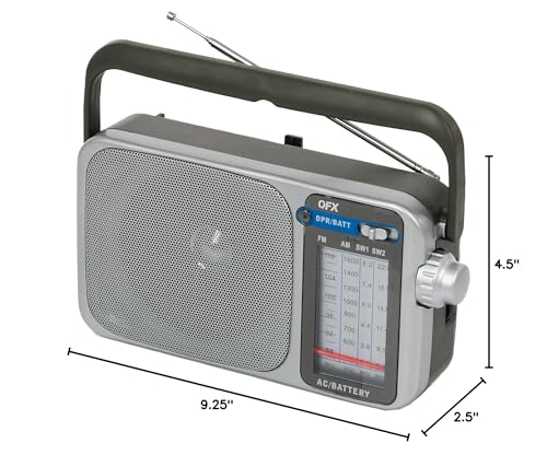 Qfx R 24 Portable Am/Fm/Sw1 Sw2 Radio