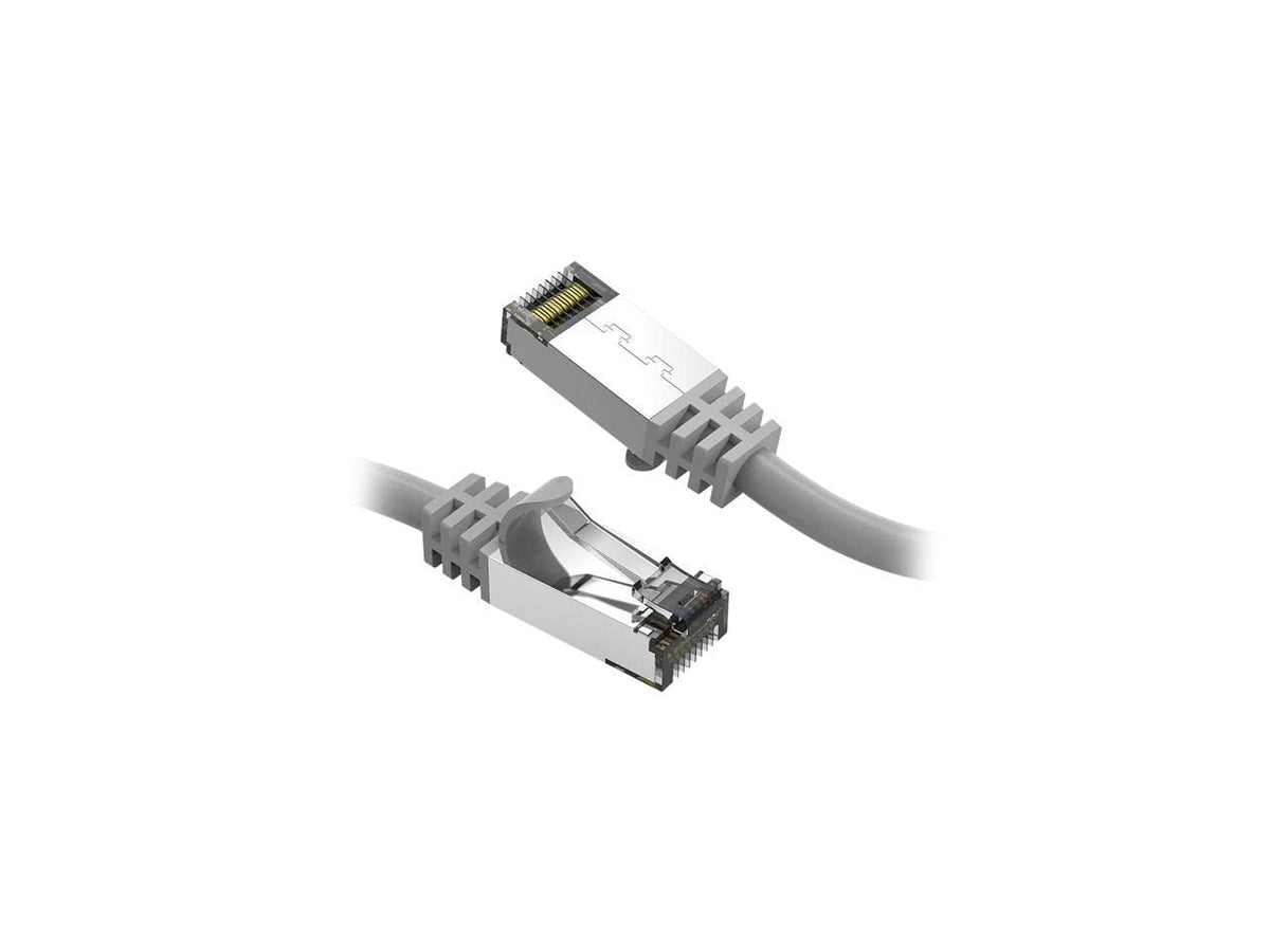 Nippon Labs 60Cat8 10 26Gy Cat8 Ethernet Cable 10 Feet Slim Series   Gray | 2Ghz, 40G, S/Ftp   Shielded 40Gbps 2000Mhz Sftp Patc