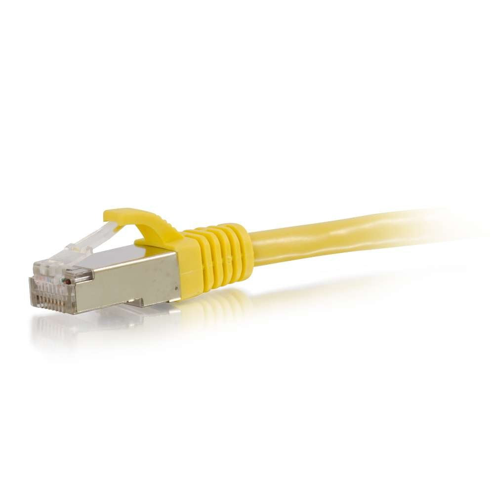 C2G Legrand Cat6 Ethernet Cable, Snagless Unshielded Cat6 Patch Cable, Yellow Network Patch Cable, 6 Foot Snagless Stp Ethernet