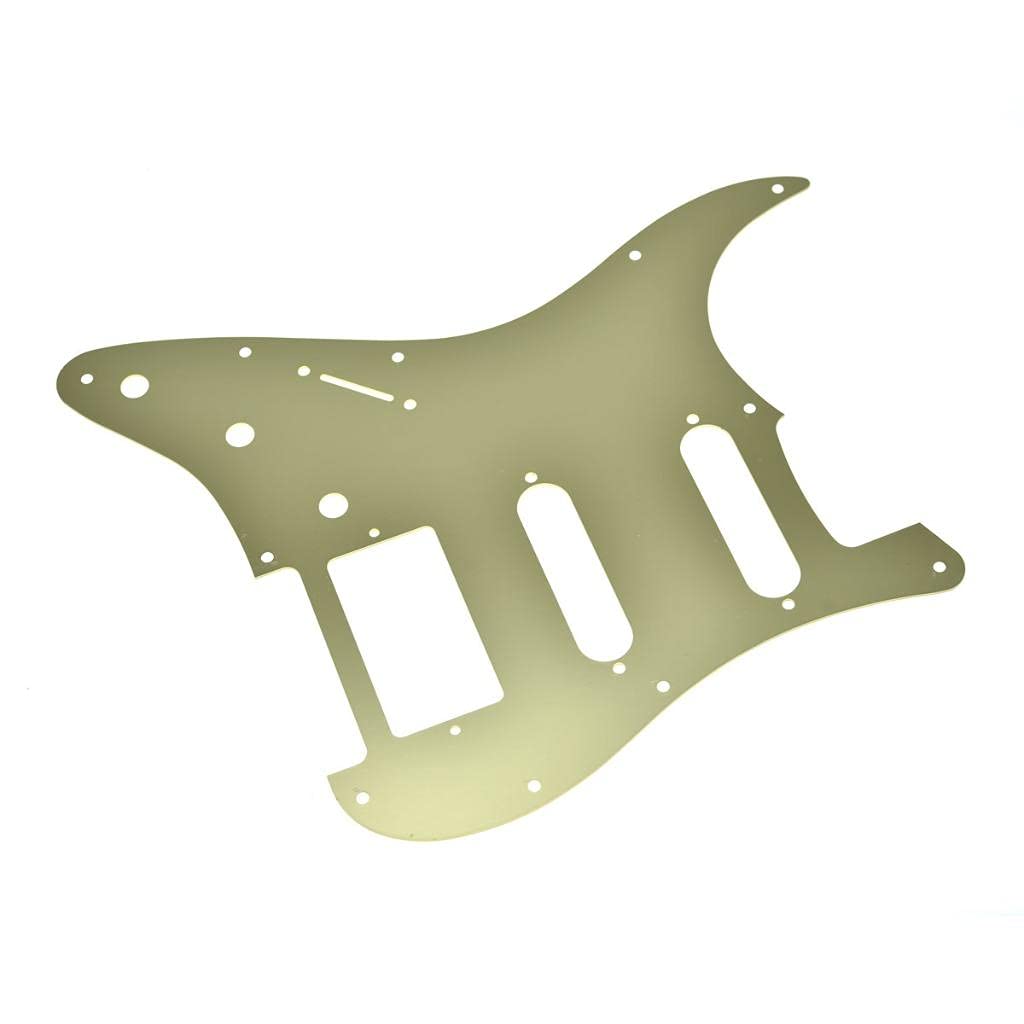Dopro 11 Hole Aluminum Anodized Modern Style Strat Hss Guitar Pickguard Scratch Plate Fits American/Mexican Fender Gold