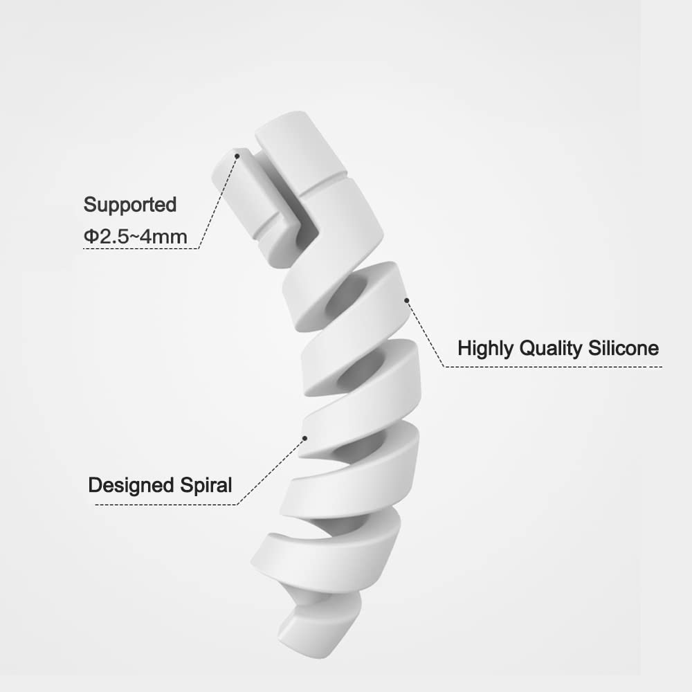 Wedawn 30 Pack Charger Cable Saver, Silicone Flexible Cord Protector, Cable Mouse Cable Wire Protector Compatible For Iphone, Ip