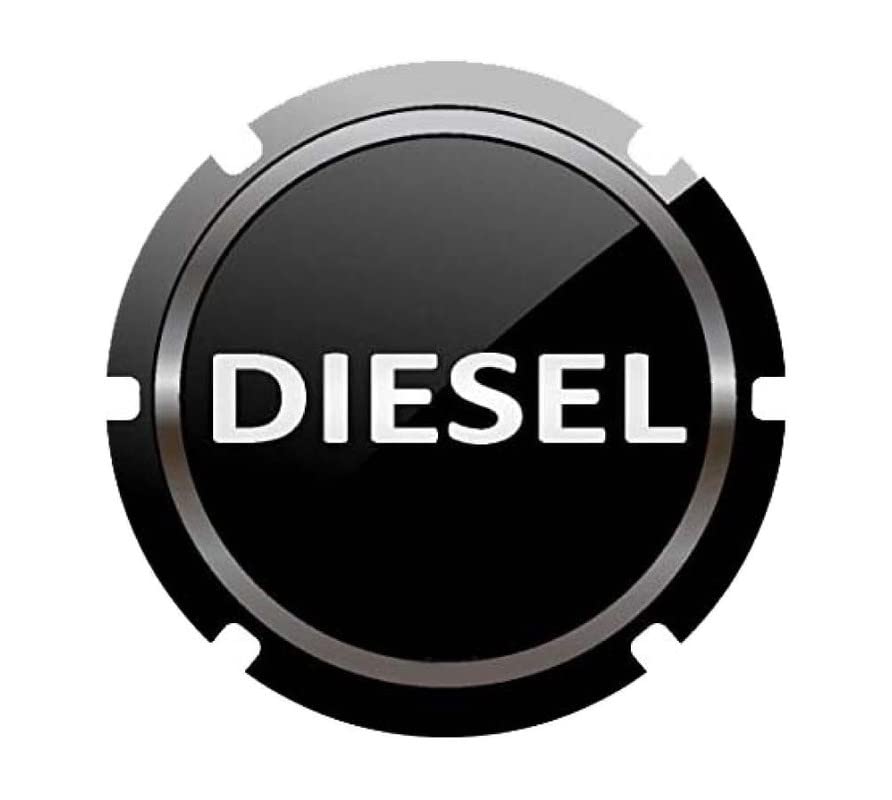Auto EShopping Car Tank Diesel Sticker Sign Round Shape Vinyle Universal Size 5Inch X 5Inch