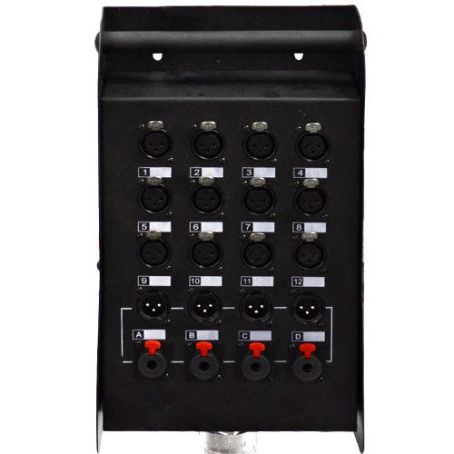 Seismic Audio - Saxq-12X4X25 - 12 Channel 25 Xlr Snake Cable With Xlr And 1/4 Returns On The Box