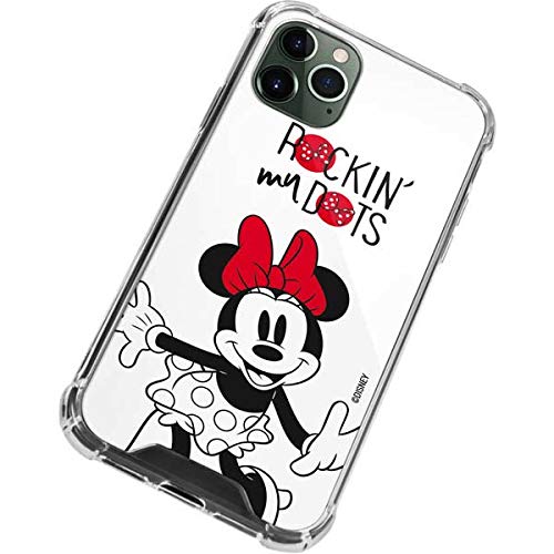 Skinit Clear Phone Case Compatible With Iphone 12 Pro Max   Officially Licensed Disney Minnie Mouse Rockin My Dots Design