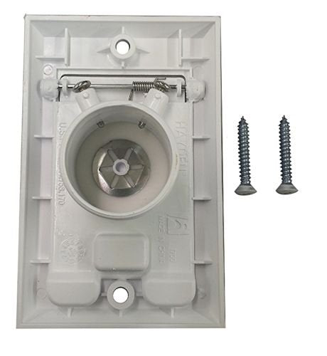 Partsblast (2) Central Vacuum Square Door Inlet Wall Plate White For Nutone Beam Vacuflow