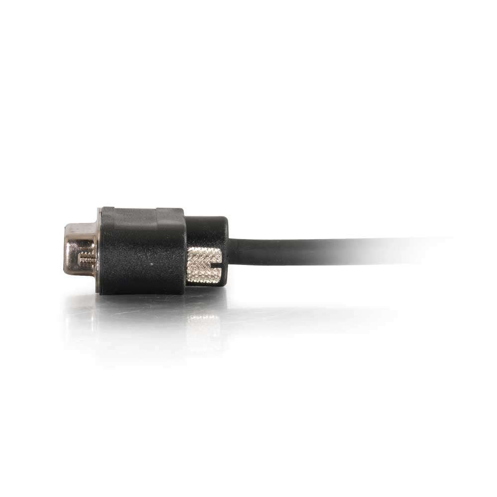 C2G 52147 Serial Rs232 Db9 Cable With Low Profile Connectors F/F, In Wall Cmg Rated, Black (3 Feet, 0.91 Meters)
