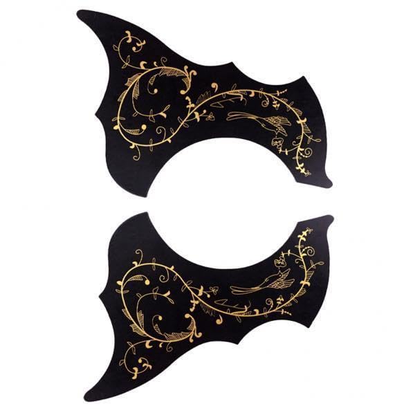 Calandis 3Xleft Right Handed 40/41 Folk Guitar Pickguard Scratch Plate Black+Gold | Pickguards | Guitar Parts | Parts & Access