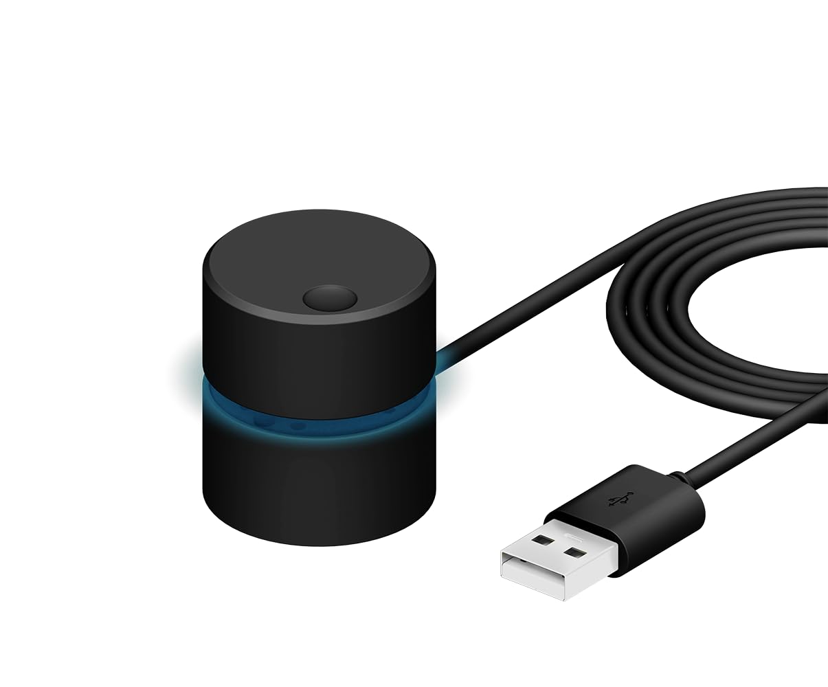 DKE USB PC Volume Control Knob Computer External Volume Remote Button Speaker Audio Multimedia Volume Control Adjuster with One 