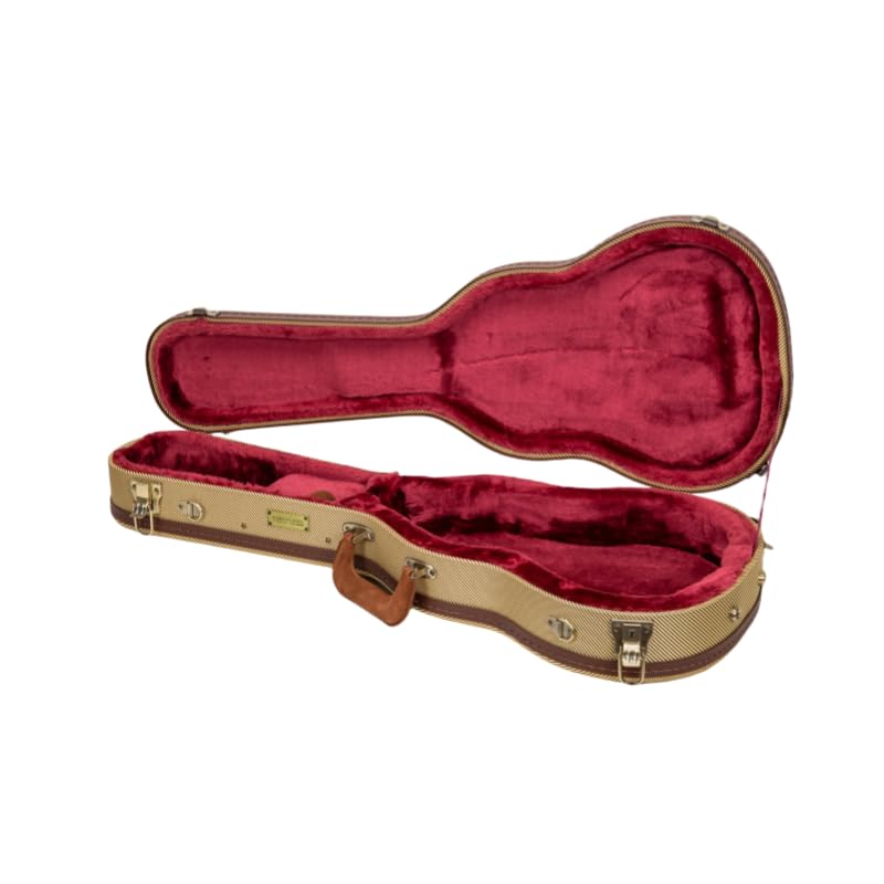 Crossrock Master Series Baritone Ukulele Case For 30 & 31 | Classic Fabric Tweed Exterior, Re-Engineered Shell, Backpack Str