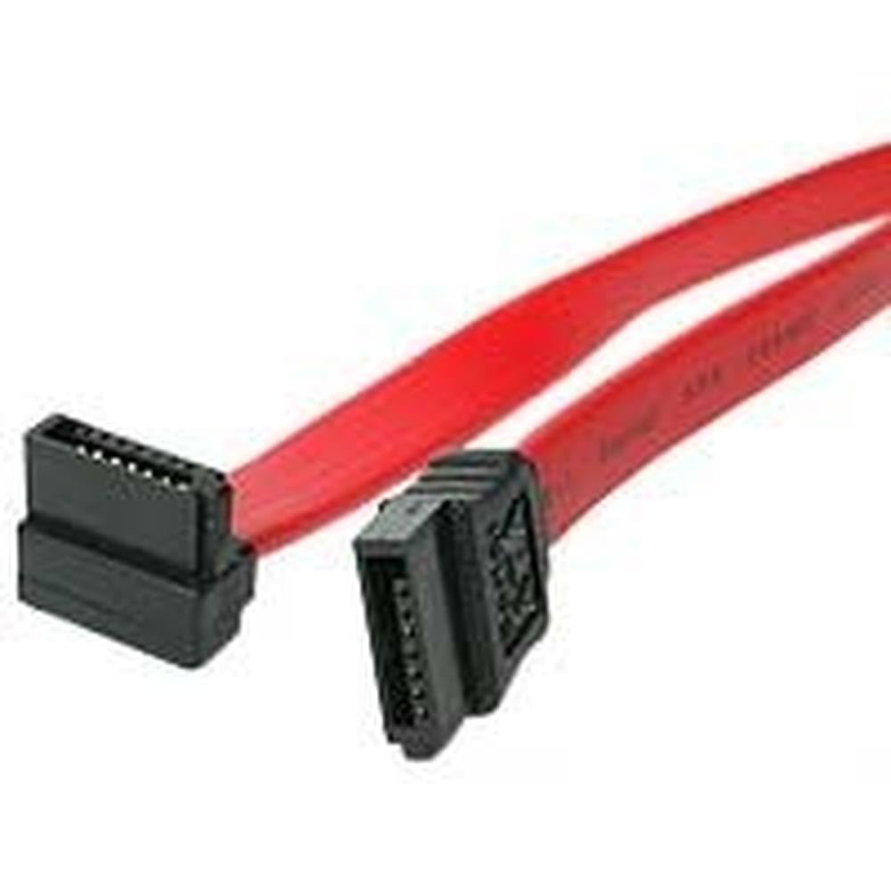 Startech.Com 18In Sata To Right Angle Sata Serial Ata Cable - 18In Sata Cable - 18 Sata Cable - 18In Angled Sata Cable