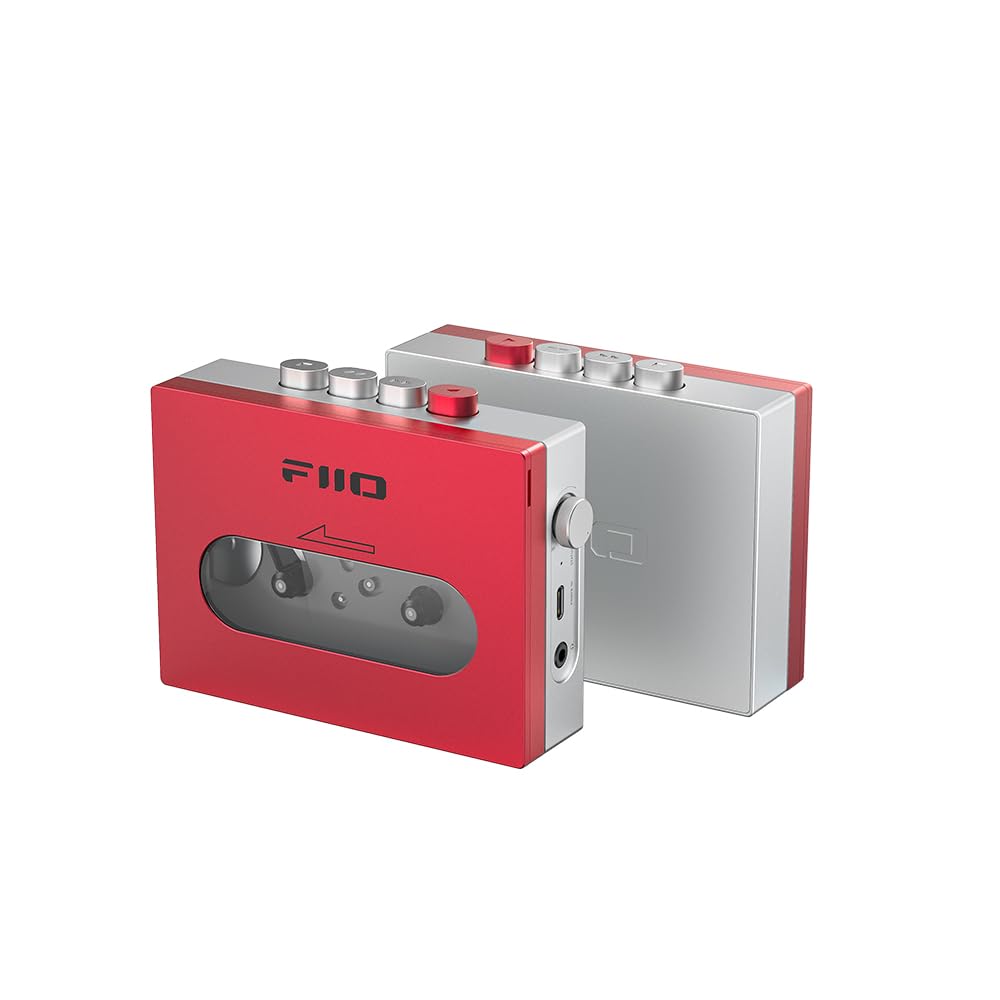Fiio Cp13 Portable Cassette Tape Player With 3.5Mm Earphone Jack, Ultra Low Wow&Flutter, Powered By Type C Or Lithium Battery (R