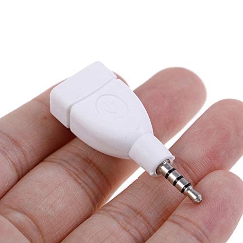 Vizgiz 2 Pack 3.5 To Usb Adapter 3.5Mm Male Jack To Usb 2.0 Female Plug Converter Aux Audio Auto Car Accessories For Input Mp3 F