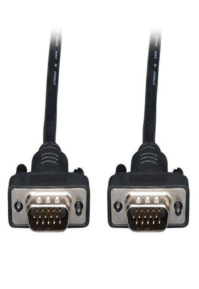 Tripp Lite P502 025 Sm Low Profile Vga Rgb Hd15 M/M 25 Feet Coaxial Monitor Cable Black