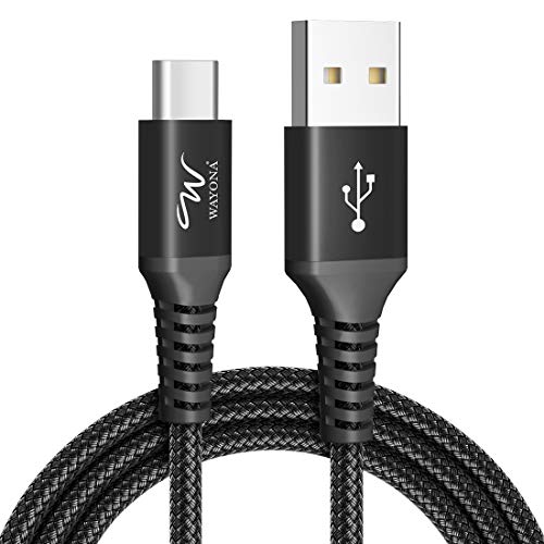 Wayona Type C Cable 65W Nylon Braided Quick Charger Fast Charging Compatible For Samsung Galaxy S24 S23 S22 S21 S20 S10, Iphone