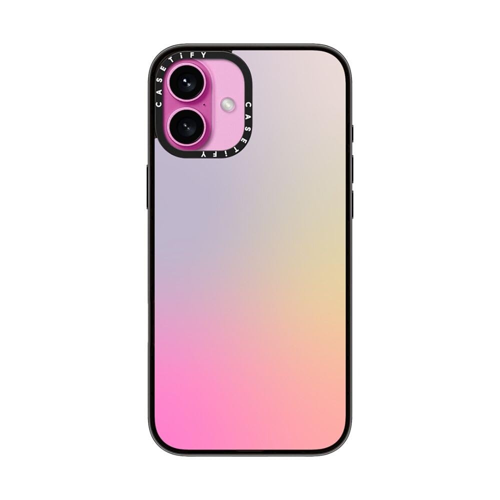 Casetify Compact Case For Iphone 16 Plus [Lightweight / 4 Ft. 2X Military Grade Drop Protection/Slim]   Pastel Gradient   Clear