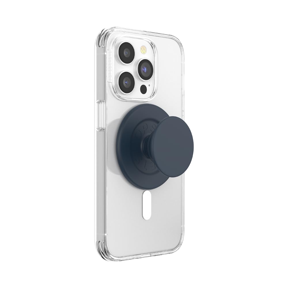 PopSockets Phone Grip for MagSafe, Magnetic Holder, Phone Stand - Soft Touch Navy