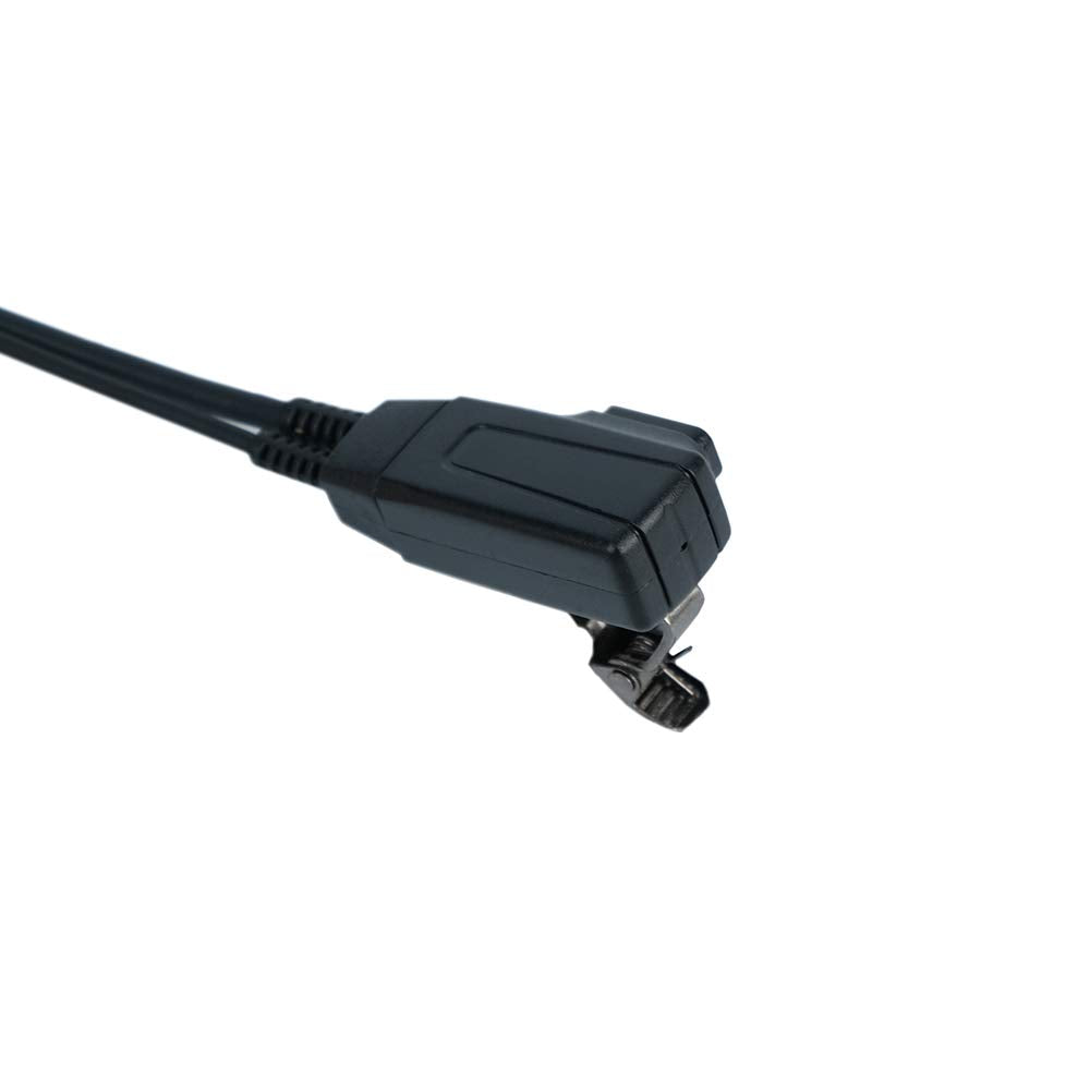 Klykon 2 Pin Covert Acoustic Tube Earpiece Headset With Ptt Mic For Baofeng Puxing Wouxun 2 Way Radio Walkie Talkie