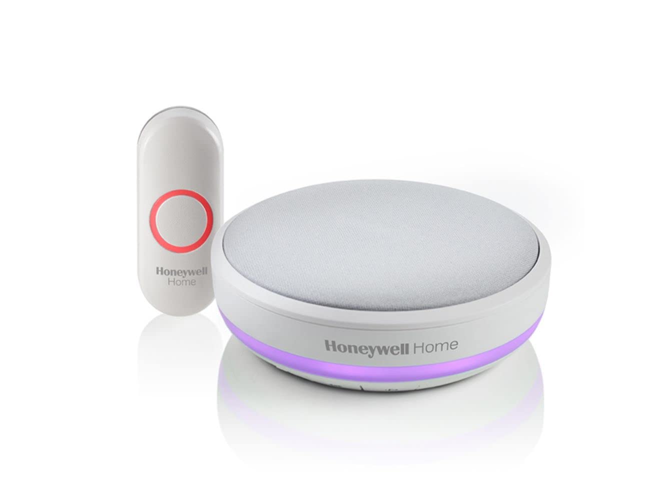 Honeywell Home RDWL415A Series 4 Portable Wireless Doorbell with Nightlight and Push Button,Grey