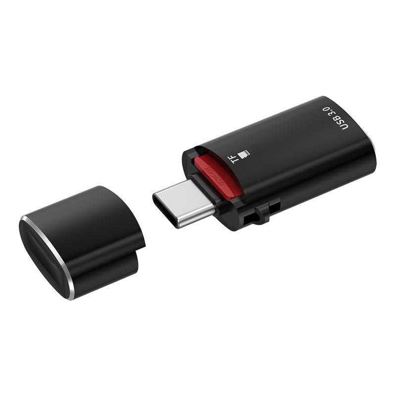 Verilux 2 In 1 Card Reader With Tf Jack, 2 In 1 Type C To Usb 3.0 Adapter, Multifunction Otg Card Reader Usb With 5Gbps High Spe