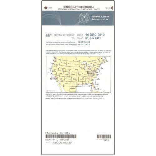 Faa Chart: Vfr Sectional Cincinnati Scin (Current Edition)