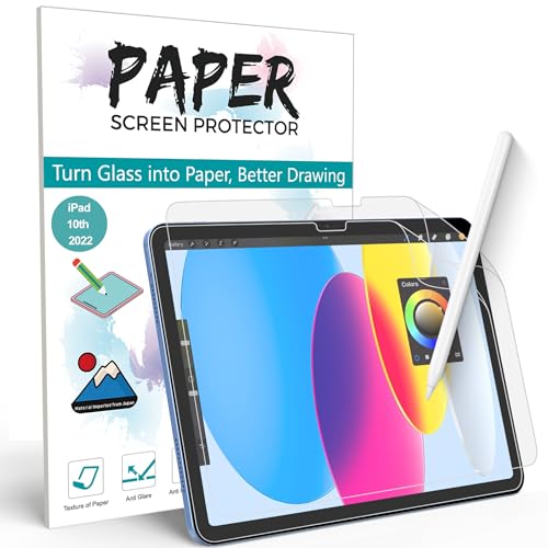 Xiron 2 Pack Paperfeel Screen Guard For Ipad A16/11Th/10Th Generation 2025/2022, Matte Pet Paper Screen Protector For Ipad Writi