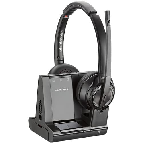 Plantronics Savi 8220 Wireless Dect Headset System 207325-01 With Cleaning Set