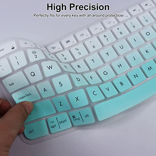 Yongmai Keyboard Cover Silicone For Logitech Craft, Keyboard Cover For Logitech Mx Keys Advanced Wireless Illuminated Keyboard,