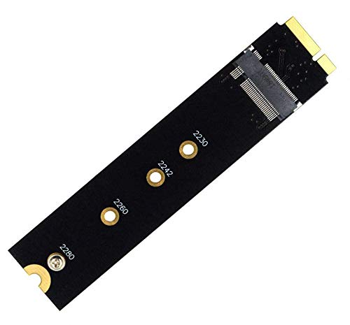 GODSHARK M.2 NGFF SATA to A1465 A1466 (2012 Year ONLY) Adapter for MacBook Air SSD Replacement, HDD Hard Disk Drive Converter Card Support 2230 2242 2260 2280 SSD