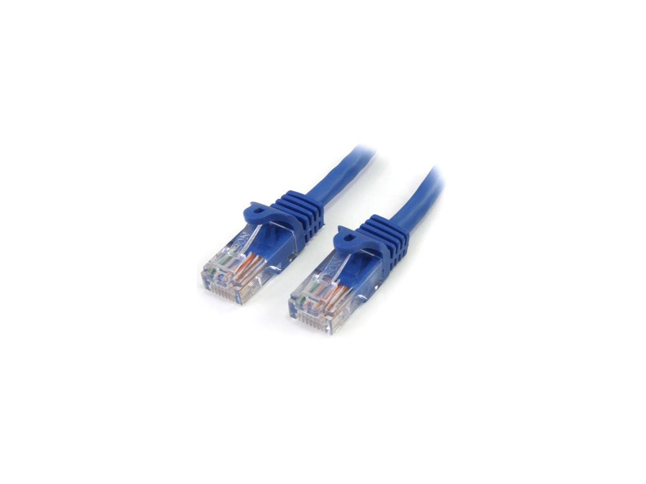 Startech 50 Ft Blue Snagless Cat5 Utp Patch Cable